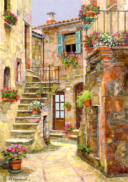 Image of art work “Tuscany Village”