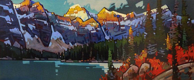 Image of art work “Moraine Light Banff Park”