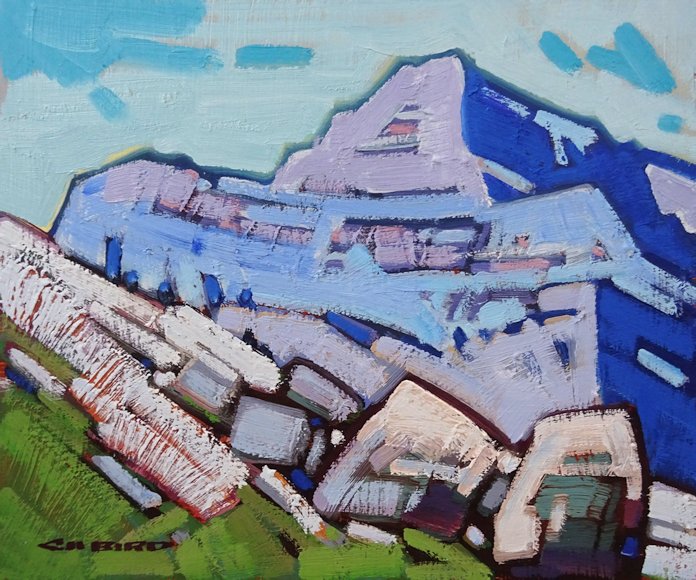 Image of art work “Mt. Christie - Jasper National Park”