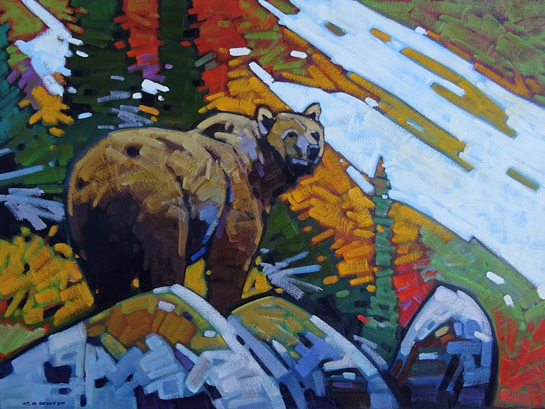 Image of art work “Grizzly Lookout”
