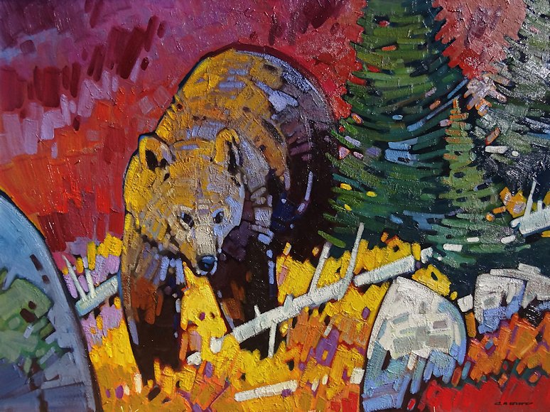 Image of art work “Grizzly Latelight”
