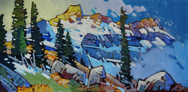 Image of art work “Valley Fog Mushroom Peak”