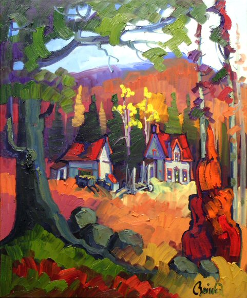 Image of art work “Ferme aux Toits Rouges”