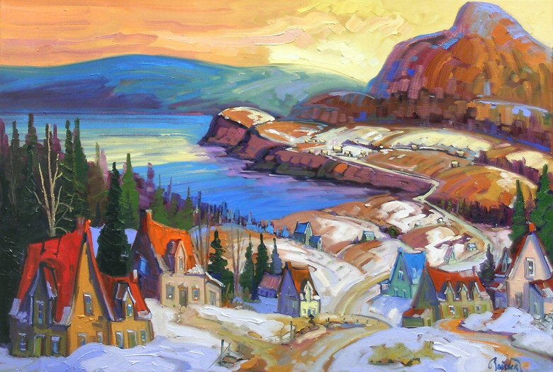 Image of art work “La Gaspesie Sous La Neige d