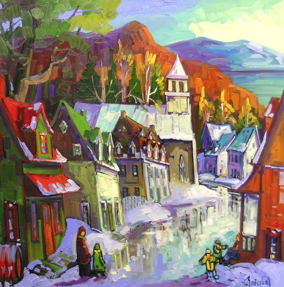 Image of art work “Village de la Malbaie a Charlevoix”