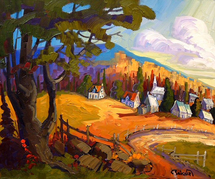 Image of art work “Village du Quebec”