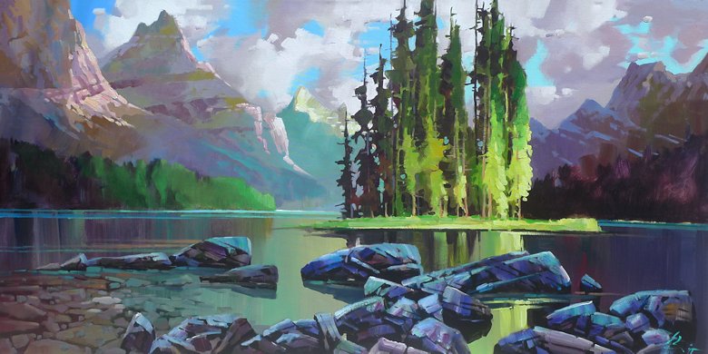 Image of art work “Maligne Lake”