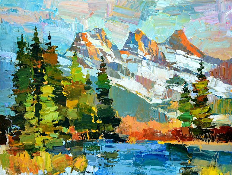 Image of art work “Playful Light in the Rockies”