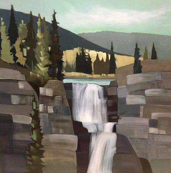 Image of art work “Big Horn Falls”