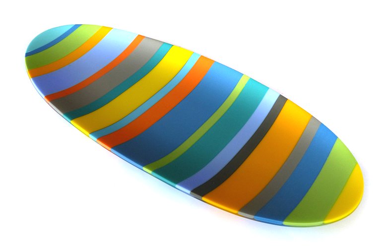 Image of art work “Colour Bars Oval Platter (vf002)”