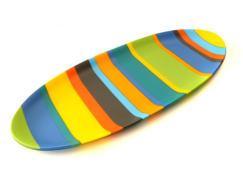 Image of art work “Colour Bars Oval Platter (vf047)”