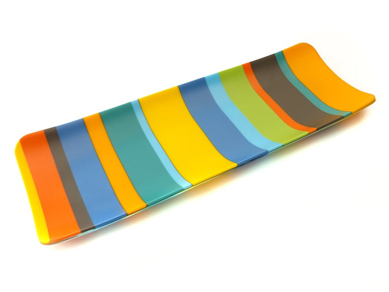 Image of art work “Colour Bars Large Channel Platter (vf048)”