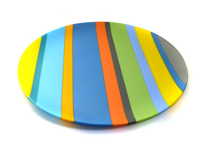 Image of art work “Colour Bars Round Platter (vf049)”