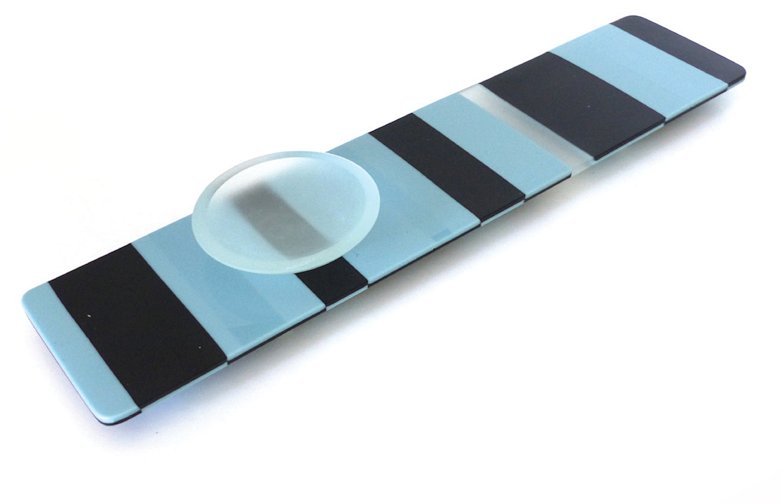 Image of art work “Platter and Bowl - Black and Blue”