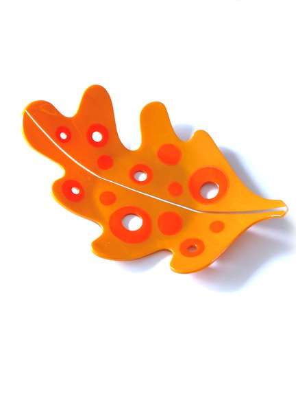 Image of art work &ldquo;Orange Leaf Platter&rdquo;