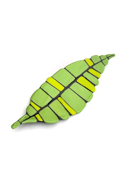 Image of art work &ldquo;Green Leaf 1 Platter&rdquo;