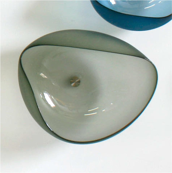 Image of art work “Smokey Grey - Topography Bowl (JG1470-17)”