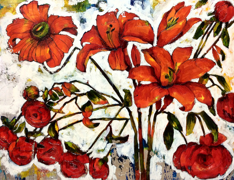 Image of art work “Over the Lilies”
