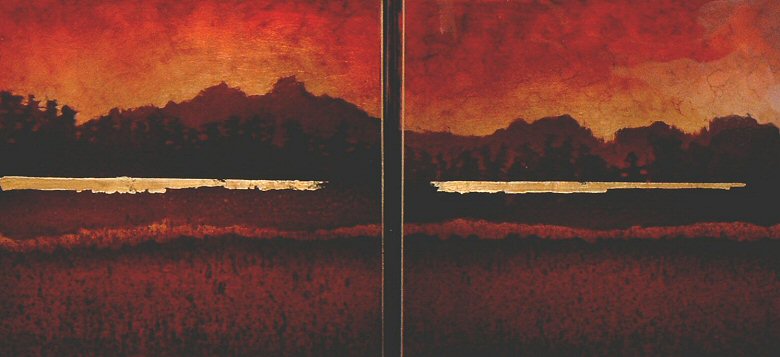 Image of art work “Foothills in Red 1 and 2”