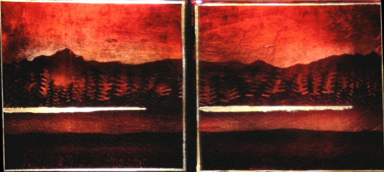 Image of art work “Foothills in Red 5 and 6”