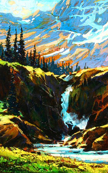 Image of art work “Bugaboo Falls (Study)”