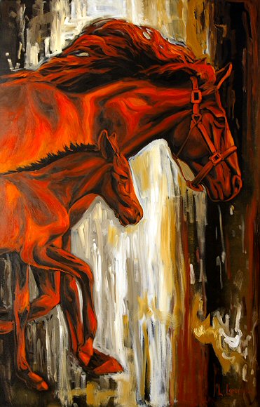 Image of art work “Canadian Horses”