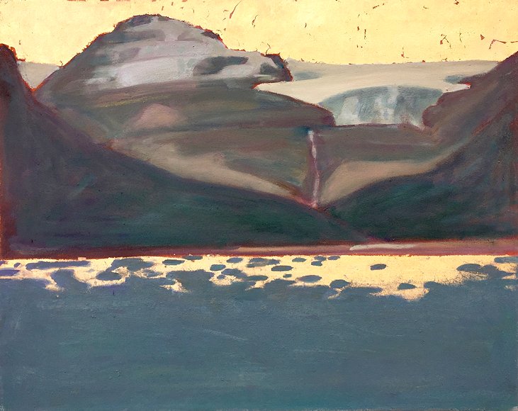 Image of art work “Bow Lake and Glacier”