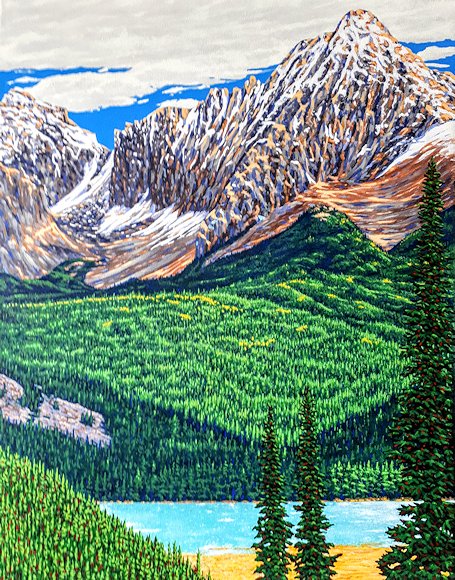 Image of art work “Climbing the Burstall Pass”