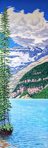 Image of art work “Looking Across Lake Louise”