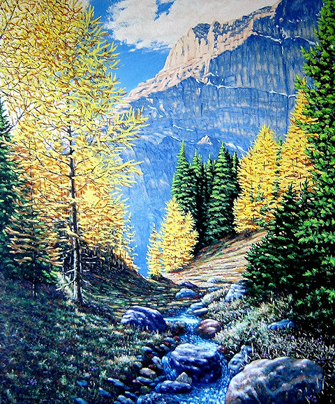 Image of art work “Luminous Larches”