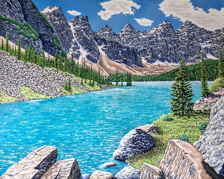 Image of art work “Magnificent Day at Moraine Lake”