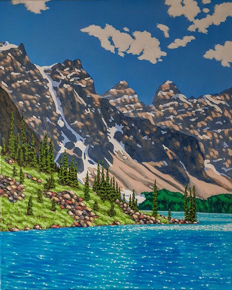 Image of art work “Mid Summer at Moraine Lake”