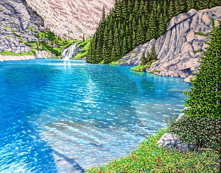 Image of art work “The Turquoise Waters of Taylor Lake”