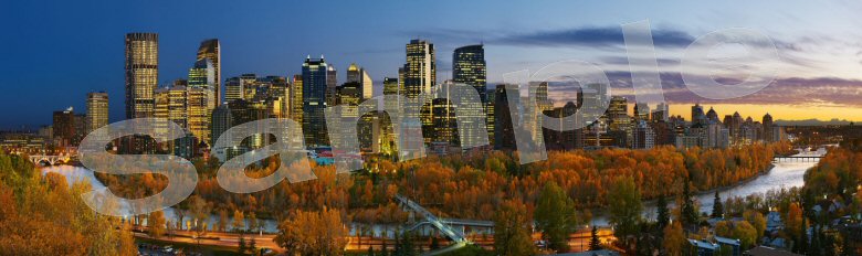 Image of art work “Calgary Fall Twilight”