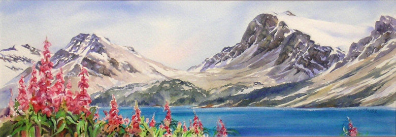 Image of art work “Bow Lake Fireweed”