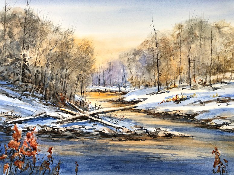 Image of art work “Morning on the River”