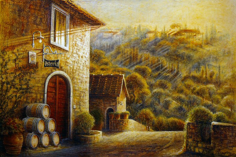 Image of art work “Tuscan Sunset”