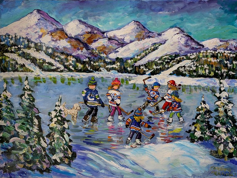 Image of art work “A Family of Hockey Players”