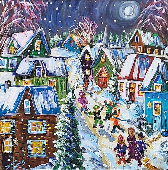 Image of art work “Delightful Winter Eve”