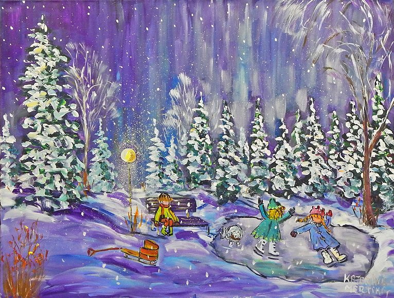 Image of art work “Northern Lights Above Us”