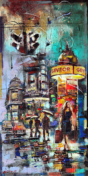 Image of art work “Waiting, Parisian Taxi”