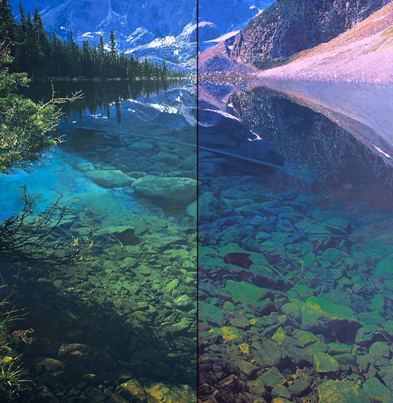 Image of art work “Lower Consolation Lake - Banff National Park (Diptych)”