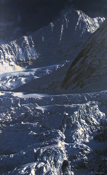 Image of art work “Remote - Mt Clemenceau and Glacier”