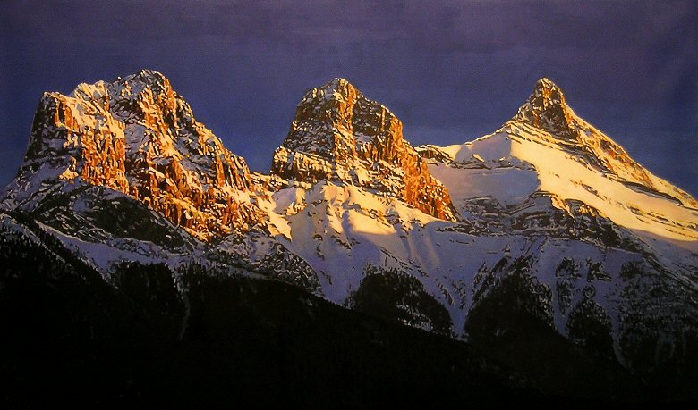 Image of art work “Three Sisters Near Canmore”