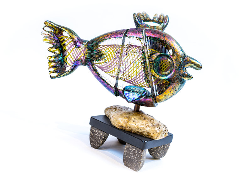 Image of art work “Fish Glass Sculpture”