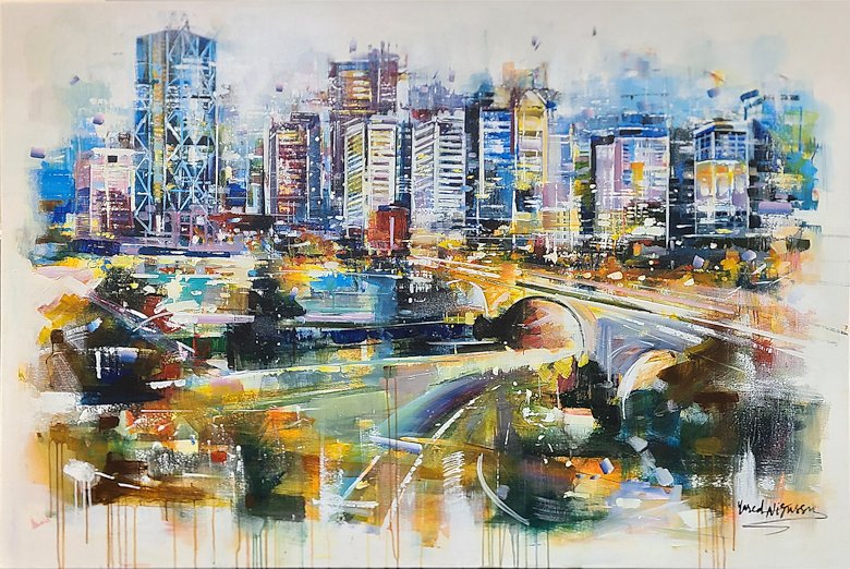 Image of art work “Bridging the Gap (Bow River - Calgary)”