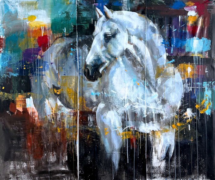 Image of art work “Gentle One (triptych)”