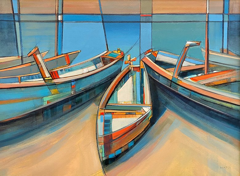 Image of art work “Beachside Chat”