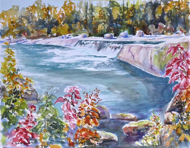 Image of art work “Rainbow Falls”