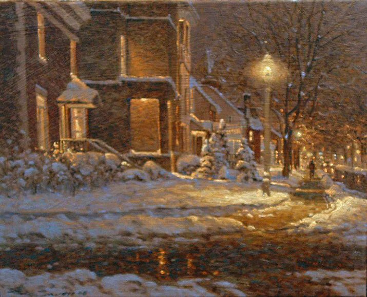 Image of art work “Winter Night in Montreal”